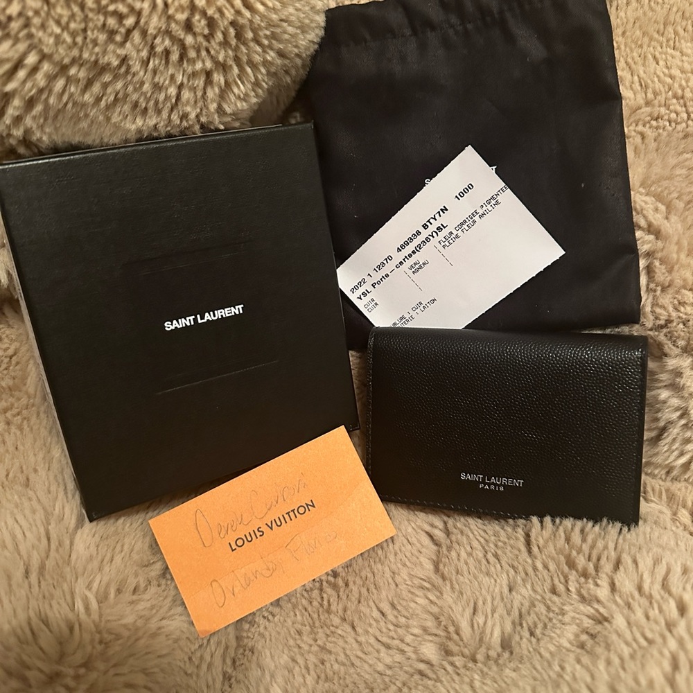 Saint Laurent Paris Business Card Holder